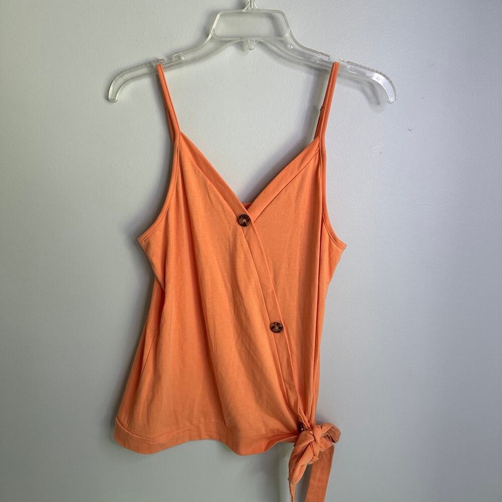 Women’s Medium Orange Surplice Tank Top